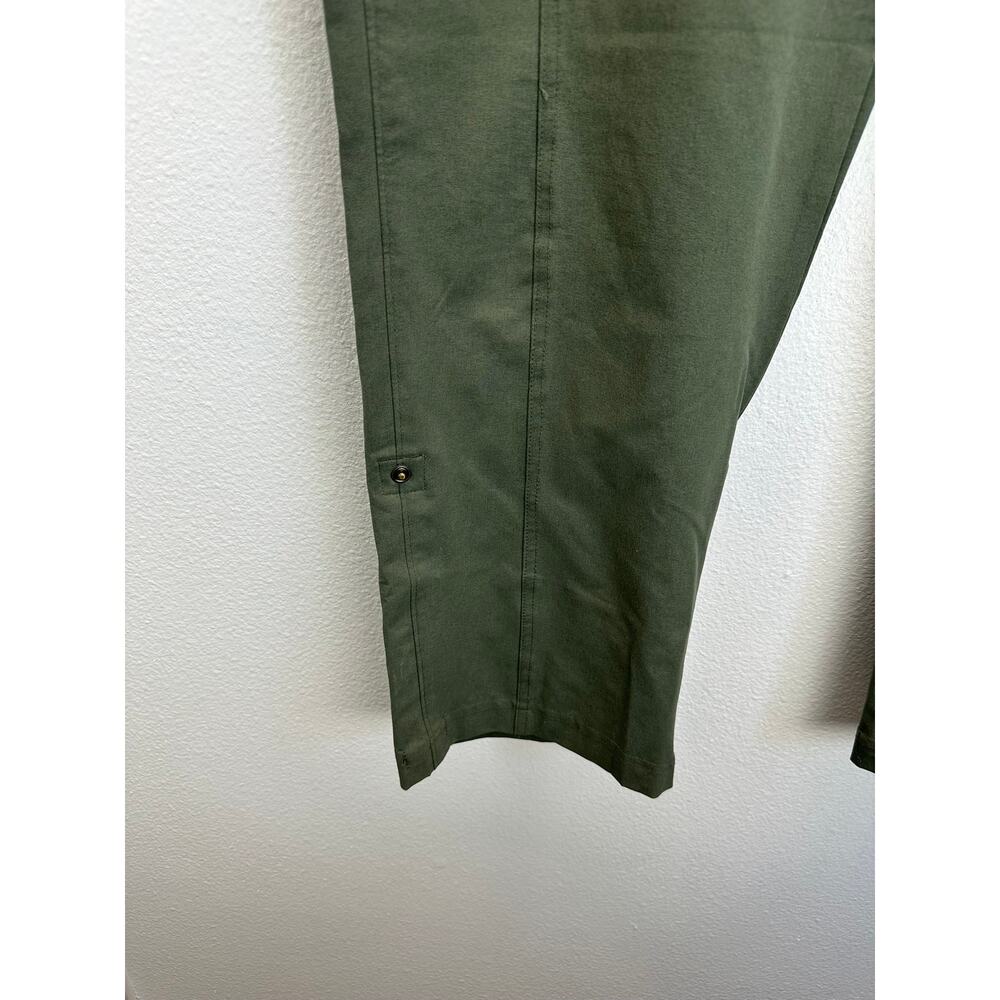L.L. Bean Women's Mountainside Pants Olive Green Size 16 Convertible Hiking - Picture 3 of 11